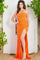Prom Dresses Fitted Long Formal Prom Dress Orange
