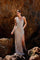 Prom Dresses Beaded Long Formal Fitted Slit Prom Dress Champagne