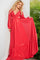 Prom Dresses Long Sleeve Ruched Formal Prom Dress Coral
