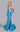 Prom Dresses Fitted Formal Long Beaded Slit Prom Dress Aqua