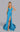 Prom Dresses Fitted Slit Long Prom Formal Dress Aqua