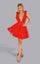 Cocktail Dresses Homecoming Short Lace Cocktail Dress Red