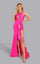 Prom Dresses Fitted Long Formal Slit Prom Dress Fuchsia