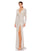 Formal Dresses Prom Long Sleeve Formal Dress Silver