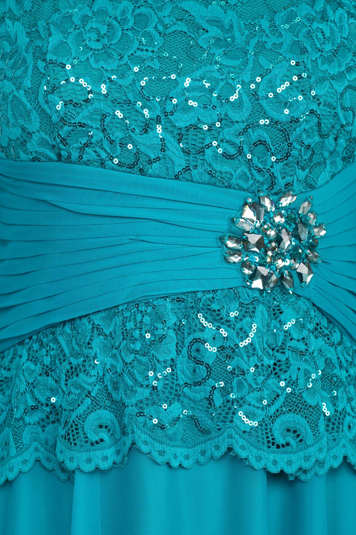 Mother of the Bride Dresses Long Sleeve Sequin A Line Chiffon Dress Jade