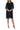 Cocktail Dresses Short Sleeveless Bodycon Dress With Embellished Jacket Black