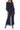 Pant Suit Long Two Piece Pleated Formal Pant Suit Navy