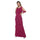 Formal Dresses Long Chiffon Tiered Dress Fuschia
