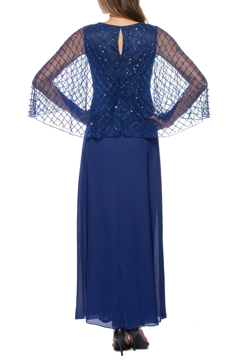 Mother of the Bride Dresses Long Beaded Mother of the Bride Dress NAVY