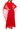 Formal Dresses Long Capelet Pleated Chiffon Dress Red