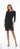 Cocktail Dresses 3/4 Sleeve Sequin Scuba Crepe Sheath Short Dress Black