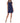Cocktail Dresses Short Sleeveless Illusion Crew Neck Dress Navy