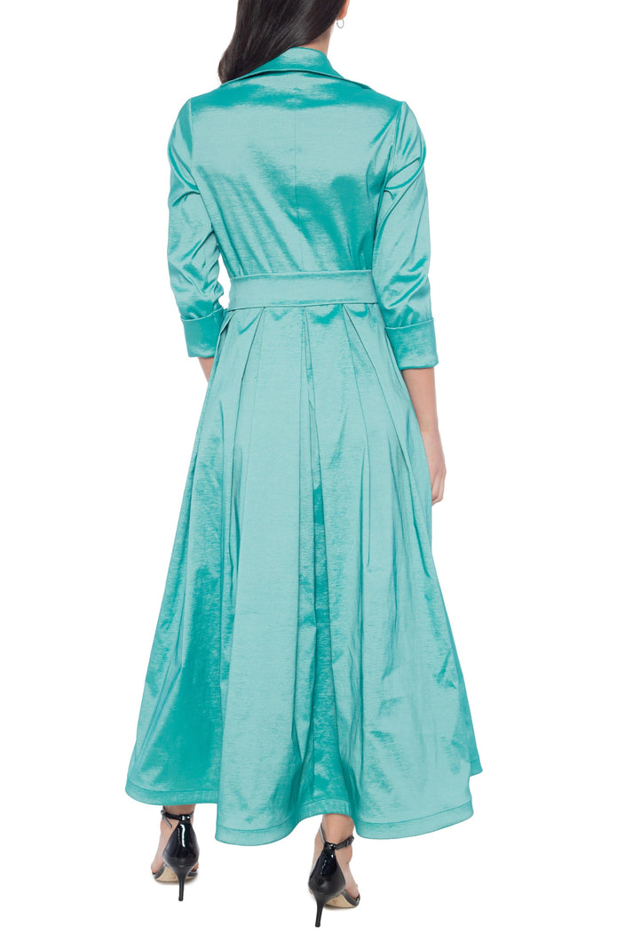 Cocktail Dresses Midi Length A Line Cocktail Pocket Dress Sage