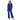 Pant Suit Rhinestone Keyhole Crepe 3 Piece Pant Set Royal
