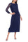 Cocktail Dresses Short Cocktail Pleated Midi Length Dress Navy