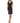 Cocktail Dresses Short Fringe Trim Sleeveless Dress Black