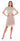 Pant Suit Short Mettalic Capelet Mesh Dress Gold