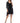 Cocktail Dresses Short Sleeveless Velvet Sequin Dress Chiffon Jacket Set Black