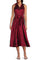 Cocktail Dresses Short Midi Length Cocktail A Line Dress Wine