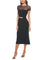 Cocktail Dresses Short Cocktail Fitted Midi Length Dress Black