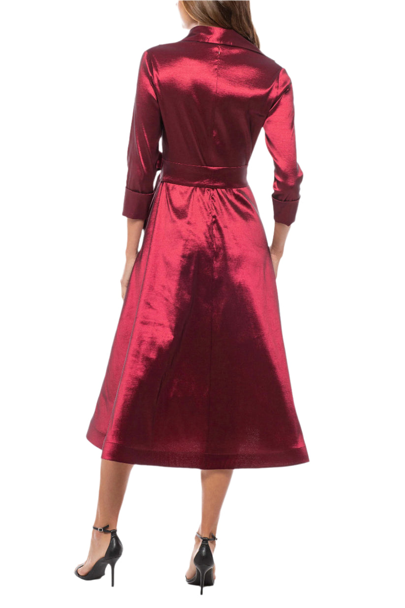 Cocktail Dresses Short Cocktail Midi Length A Line Dress Wine