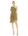 Cocktail Dresses High Low Ruffle Floral Print Cocktail Dress Black Multi