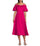 Cocktail Dresses Short Midi Length Cocktail Dress Fuchsia