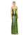Prom Dresses Prom Long Spaghetti Strap Metallic Dress Apple Green