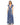 Formal Dresses Long Pleated Formal Prom Ruffle Dress Blue