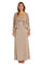 Mother of the Bride Dresses Long Ruffle Sequin Jacket Mother of the Bride Dress Mocha