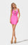 Cocktail Dresses Short Fitted Cocktail Beaded Mini Dress Neon Pink