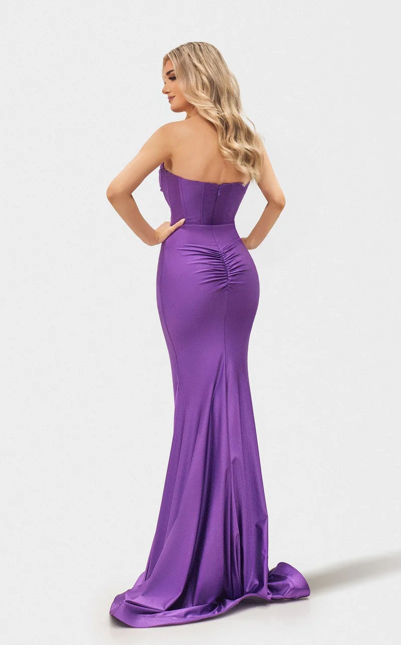 Prom Dresses Prom Fitted Long Corset Formal Dress Orchid