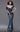 Formal Dresses Pleated Long Formal Metallic Evening Dress Indigo