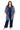 Pant Suit Sequin Plus Size Mother of the Bride Jacket Pant Suit Periwinkle/Navy