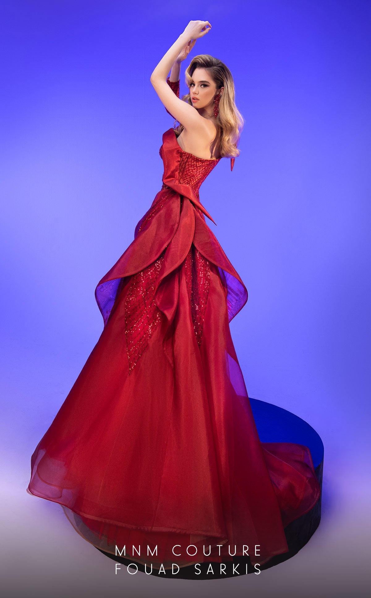 Formal Dresses A Line Long Formal Beaded Evening Formal Dress Red