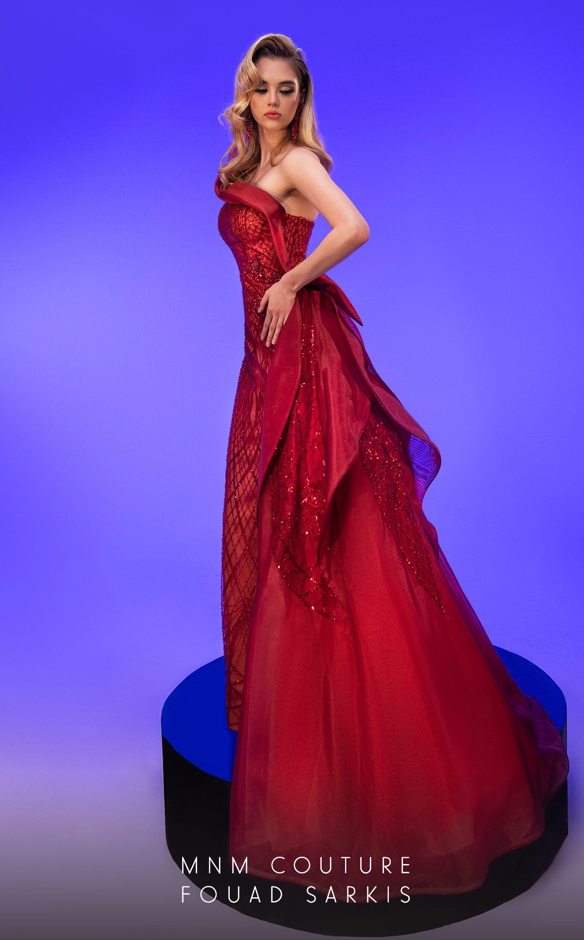 Formal Dresses A Line Long Formal Beaded Evening Formal Dress Red