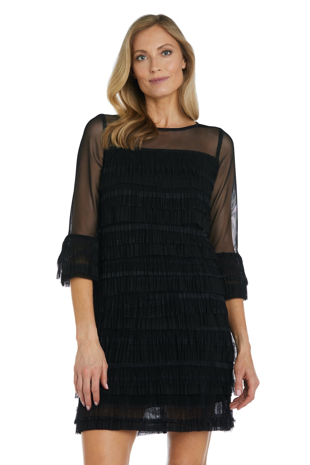 Cocktail Dresses Short Ruffle Cocktail Petite Dress Black