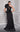 Prom Dresses Mermaid Long Formal Peplum Overskirt Prom Dress Black