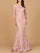 Formal Dresses Long Lace Floral Applique Formal Evening Dress Blush