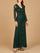 Formal Dresses Formal Long Beaded Evening Dress  Dark Green