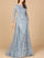 Formal Dresses Long Lace Formal Overskirt Evening Dress Slate