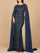 Formal Dresses Formal Long Pattern Mermaid Evening Dress Navy