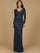 Mother of the Bride Dresses Long Sleeve Mother of the Bride Formal Dress Navy