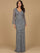 Mother of the Bride Dresses Long Beaded Mother of the Bride Formal Dress Grey