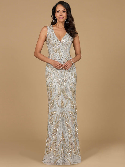 Formal Dresses Long Formal Beaded Evening Prom DressSilver/Gold