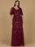 Formal Dresses Long Formal Beaded Sequin Evening Dress Wine