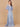 Formal Dresses Long Formal A Line Cape Sleeve Evening Dress Blue