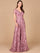 Formal Dresses A Line Floral Lace Long Formal Evening Dress Mauve