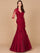Formal Dresses Long Mermaid Formal Evening Dress  Dark Red