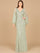 Formal Dresses Long Evening Formal Cape Sleeve Dress Dusty Mint